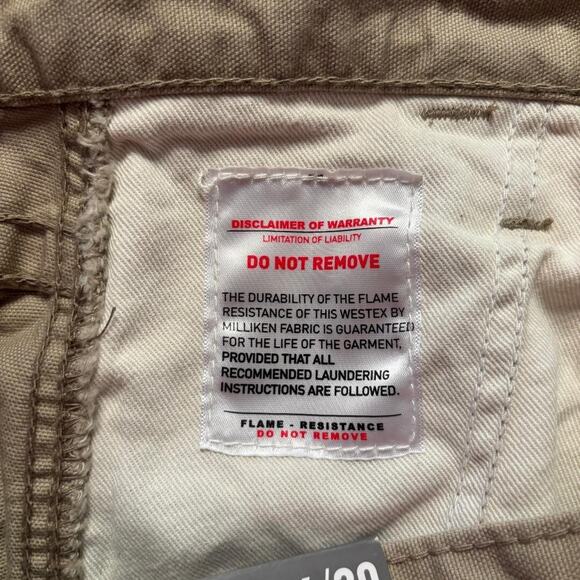 Ariat Low Rise Boot Flame Resistant Khaki Work Pant Cat 2 Size 34/30 NWT - Picture 8 of 16